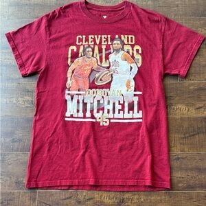 Cleveland Cavaliers Donovan Mitchell Red T-shirt